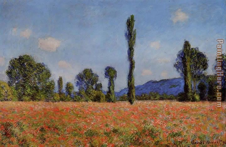 Poppy Field painting - Claude Monet Poppy Field art painting